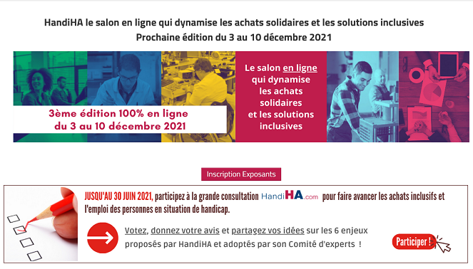 HandiHA 2021 : Lancement d’une grande consultation en ligne